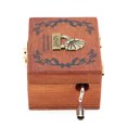 thumbnail image 2 of Mini caja de música, mini caja de música mecánica de madera vintage, calidad de regalo musical en la que puede confiar, 2 of 9