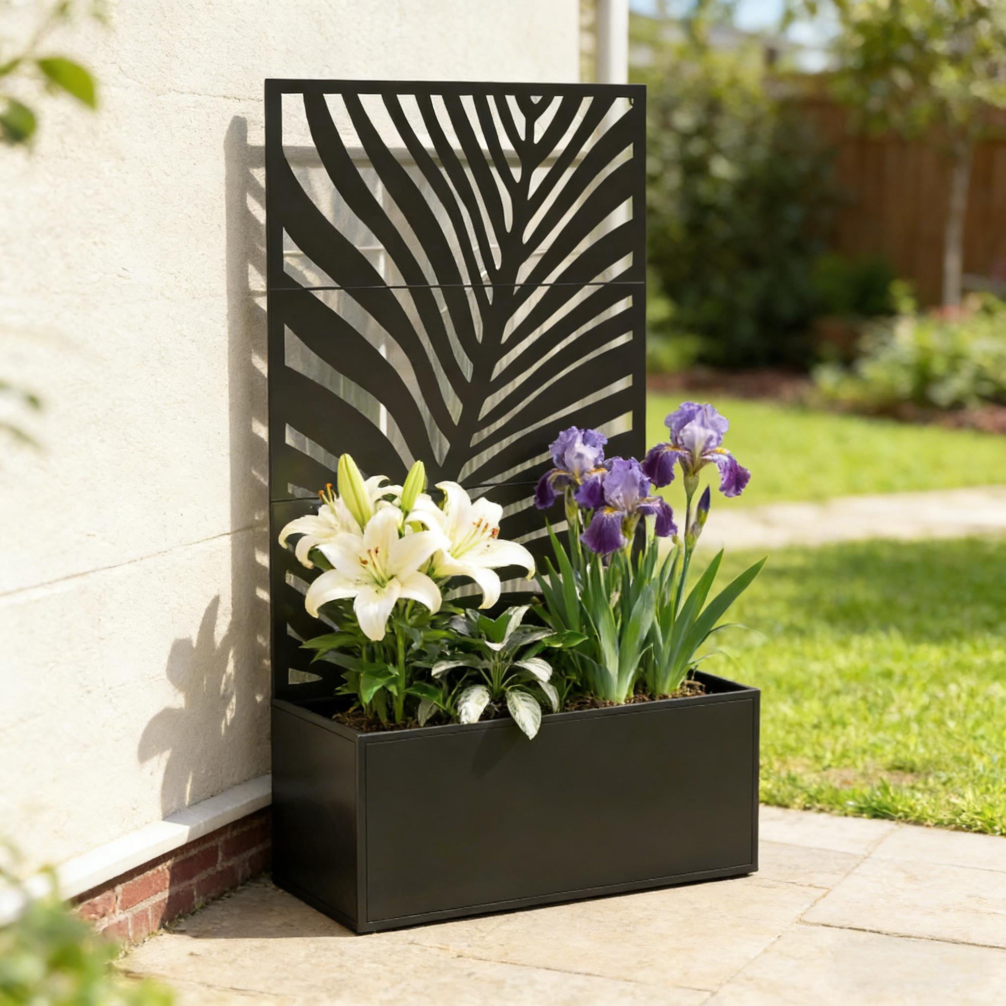 Outdoor Raised Garden Bed Metal Planter Box