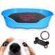 thumbnail image 1 of KE WOOW Cama Mediana modelo premium para Perro, Gato, Conejo y otras Mascotas, Cesta de Plástico, Incluye Colchón Doble Cara con funda, lavable y Placa de Identificacion Personalizados, Color Azul KE WOOW Cama Plana con colchón personalizado, mediana, 1 of 10