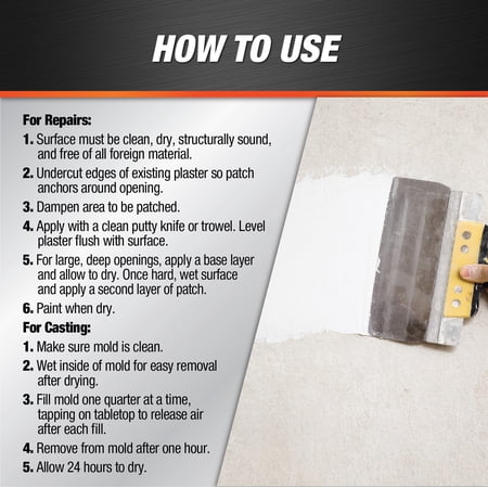 DAP Plaster of Paris White 4 lb Box Dry Mix Wall Repair