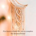 thumbnail image 5 of Macramé Moon Dreamcatcher DIY Craft Kit – Make Your Own Bohemian Style Home Décor Wall Hanging – Rewarding Art Project for Teens or Adults, 5 of 5