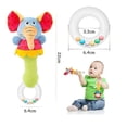 thumbnail image 1 of Juguetes sensoriales con sonajero suave para bebés, paquete de 4, primer sonajero de peluche para recién nacidos, juego de agarre de mano con animales de peluche XianweiShao 8390605026140, 1 of 1