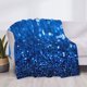 thumbnail image 3 of Fotbe A Blue Glitter Manta de Franela con Estampado, Manta Ultrasuave para Cama, Sofá, Auto, Hipoalergénica y Antibolitas-60"x50", 3 of 6