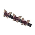 thumbnail image 2 of Fiudx Horquilla de Acrílico con Brillantes Diamantes de Imitación, Elegante Accesorio para El Flequillo, Elegante Pinza Lateral para Un Cambio de Imagen Rápido, Perfecta para Fiestas, Bodas y Moda Di, 2 of 2
