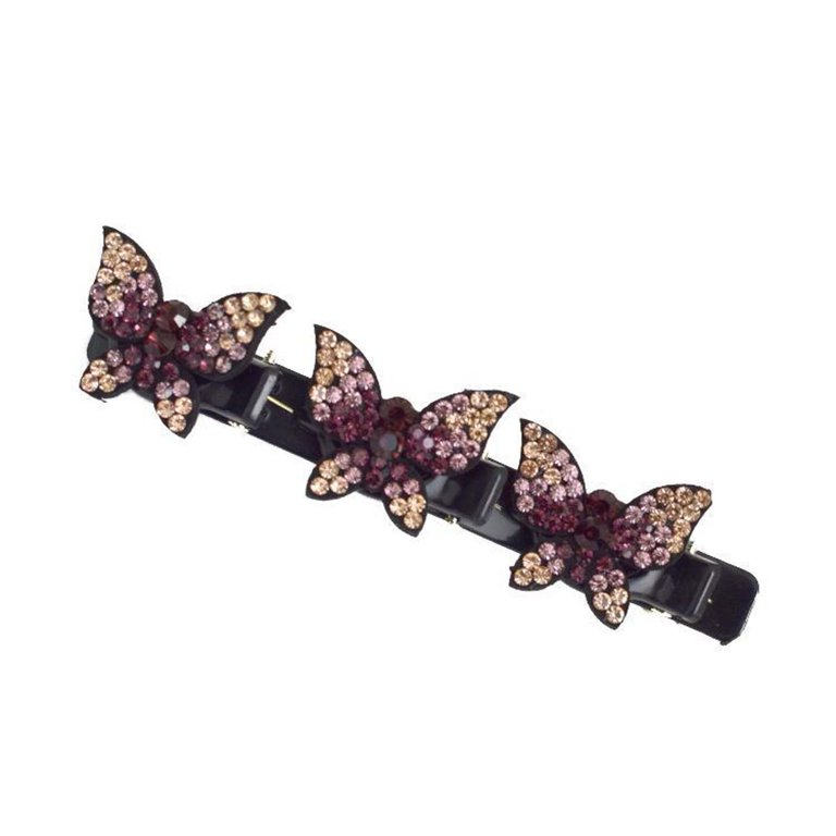 TUTUnaumb Sparkling Crystal Stone Braided Hair Clips  display picture 3