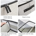 thumbnail image 4 of Foldable Under Bed Storage Bin - Clear Lid with Handles Main Function Shoe and Clothing Organizer ,Closet Bedroom Living Room Storage for Sneakers Boots High Heels Toys Clothes Space Saver, 4 of 10