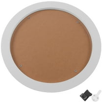 FONDOTIN 1Set Round Picture Frame Modern 9.24X9.24in for Home Decor White Wood