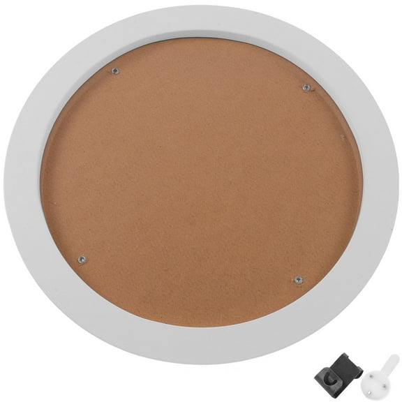 FONDOTIN 1Set Round Picture Frame Modern 9.24X9.24in for Home Decor White Wood