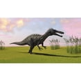 thumbnail image 2 of Suchomimus walking across a grassy field Poster Print, 2 of 2
