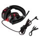 thumbnail image 2 of Auriculares Estéreo Usb Led De 3,5 Mm Auriculares Para Juegos De Pc Competitivos Bajos Con Micrófono Blackred Monstrate EL006507-00, 2 of 6