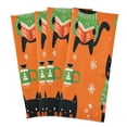 thumbnail image 2 of Multi-Purpose Kitchen Towels 28x18 Inch Dishcloths with Hanging Loop Decorative and Practical Towels for Kitchen, Dining Cartoon Black Cats Pattern, 2 of 7