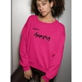 thumbnail image 2 of Make It Amazing Crystals Sweatshirt Women -Image by Shutterstock, Female XX-Large, 2 of 4