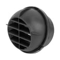 thumbnail image 4 of Unique Bargains 75mm Car Heater Ducting Warm Air Vent Outlet 360 Degrees Rotatable Black Plastic, 4 of 6