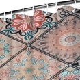 thumbnail image 4 of Small Stall Narrow Shower Curtain 36"W x 72"L – Tropical Bohemian Leaves, Mid-Century Abstract Boho Botanical Bathroom Decor, Vintage Floral Palm Leaf Pattern, Rustic Tribal Folk Style, 4 of 5