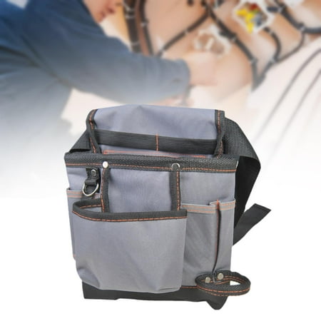 

Tool Bag Multifunctional Shoulder Multifunctional Wear Resistant with Pockets Double Layer Practical Thickened Canvas Bag for for Carpenters