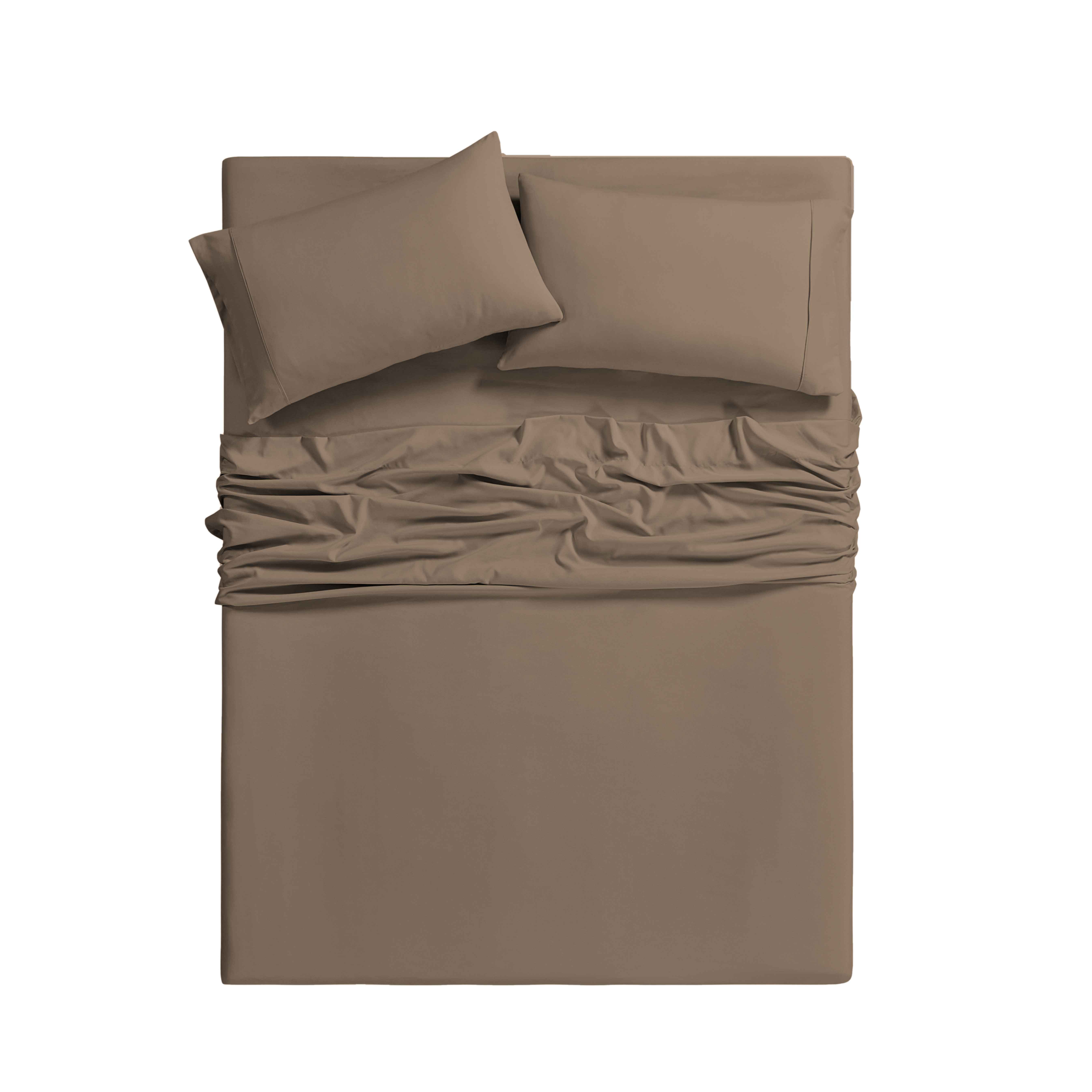 Bamboo 6-Piece Luxury Sheet Set - 14 Colors - Chocolate - Cal King