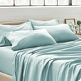 thumbnail image 2 of Bare Home Premium 1800 Ultra-Soft Double Brushed Microfiber Pillowcase Bulk Pack, Standard, 4 Pack, Light Blue, 2 of 5