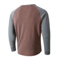 thumbnail image 5 of Men's Baseball Style Crew Neck Tops, Long Sleeve Soft Jersey Feel Pullover Tee Shirts for Casual Everyday Wear(Coffee,XXL), 5 of 9