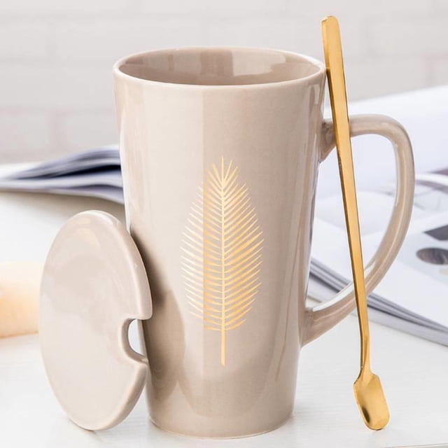 Mug Coffee Cup Cute Drinking Cup Ceramic Cup Gift Box Set Also Can Be Used For Microwave Heating
