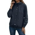 thumbnail image 3 of Women Light Rain Jacket Waterproof Active Outdoor Trench Raincoat with Hood Lightweight Plus Size for Girls, 3 of 6