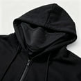 thumbnail image 2 of Ninja Hoodie with Face Mask, Winter Autumn Balaclava Hoodie for Men Women Double Hooded Zip-Up, 2 of 3