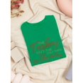 thumbnail image 3 of The Turkey Isnt The Only Thing In The Oven Women Kelly Green T-Shirt, Female Large, 3 of 4