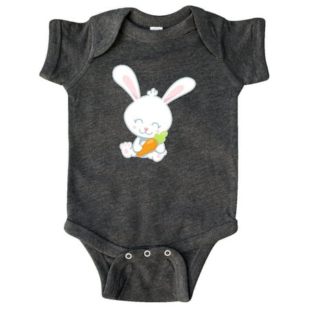 

Inktastic Cute Easter Bunny Holding Carrot Gift Baby Boy or Baby Girl Bodysuit