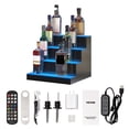 thumbnail image 1 of VEVOR Présentoir de Bouteilles d'Alcool à DEL Éclairé, 4 Niveaux 16 Pouces, Prend en Charge USB, Étagère de Bar à Domicile Éclairée avec Télécommande RF et Contrôle par Application 7 Couleurs Statiques Minuterie 1-4 H, Étagère d'Éclairage en Acrylique pour 16 Bouteilles, 1 of 9