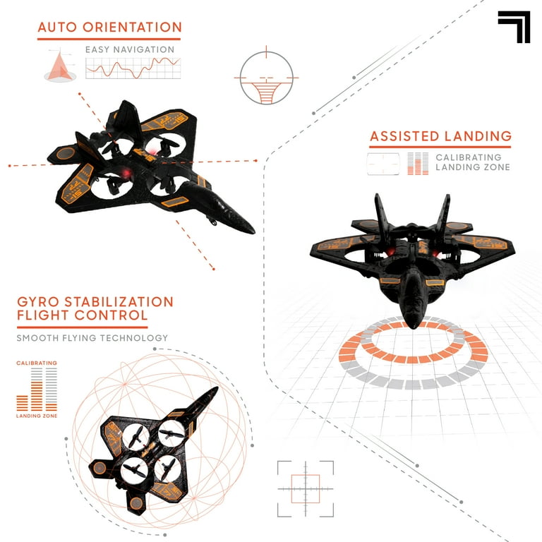 Fao schwarz thunderbolt jet 2024 rc stunt drone