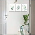 thumbnail image 5 of Green Leaf Wall Art Bathroom Wall Decor Eucalyptus Canvas Pictures Watercolor Modern Bohemia Botanical Canvas Artwork Conemporary Minimalism Canvas Art Prints for Bedroom Living Room Wall Decor 12" x, 5 of 5