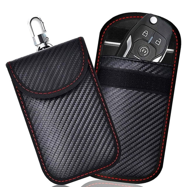 Bolsas protectoras para llaveros (paquete de 2) Bloqueo de señal para llaves de automóvil, bolsa de protección de seguridad para automóvil