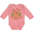 thumbnail image 3 of Inktastic My 1st Thanksgiving Pumpkin Vegetables in Orange and Green Boys or Girls Long Sleeve Baby Bodysuit, 3 of 5