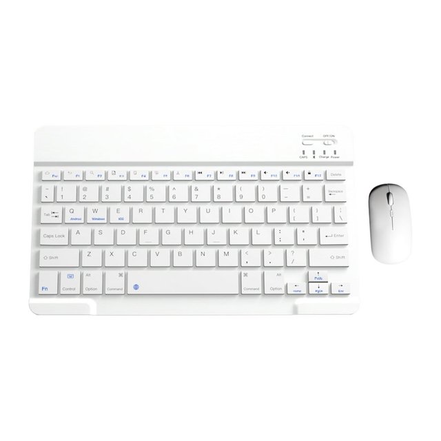 MesaSe Offres du Jour Clavier et Souris Sans Fil Portable Mini Bluetooth BT Clavier et Souris Sans Fil pour Android Windows PC Tablette ipad Clavier Cadeau pour Ami