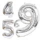 thumbnail image 1 of Globos de números de lámina de oro rosa de plata grande de 40 pulgadas, Globos digitales, decoraciones para fiestas de cumpleaños y bodas, suministros para Baby Shower, 1 of 4