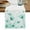 Aqua White, variant on Blue Beige Spring Floral Table Runner, Summer Botanical Watercolor Washable Cotton Linen Table Runners 48 Inches Long, Dresser Scarf Runner for Nightstand/Coffee/End Tables 13''x48''