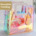 thumbnail image 4 of Bolsa de regalo VUOJUR holográfica, tamaño mediano, 28 x 25 x 11,3 cm, 3 unidades, 4 of 6