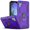 Purple, variant on For LG Aristo 6 / K33 360° Rotating Metal Ring Holder Kickstand Magnetic Car Mount Protective Case Cover Blue