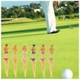 thumbnail image 3 of fastboy Pack de 6 Tees de Golf Femmes Sexy en Forme de Support de Balle Réutilisable Formation Professionnelle Pratiquant des Cadeaux en Plastique Pièces Driver Club Blanc, 3 of 5