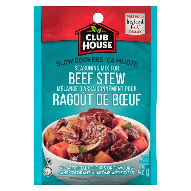 Club House, mélange pour sauce sèche / assaisonnement / marinade, ragoût de bœuf, mijoteuse 42 g