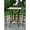 Antique Black, variant on International Caravan 32" Patio Pub Table in Antique Brown