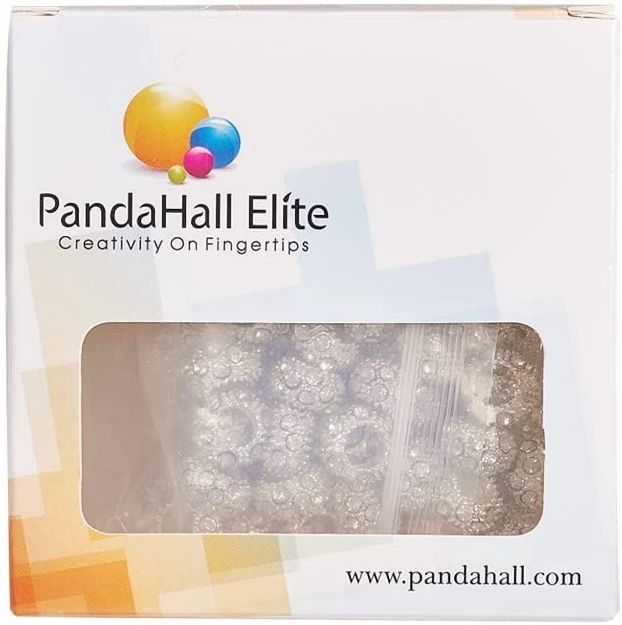 100pcs Rhinestone Large Hole Beads Diamond European Beads Garden Decor Beaded Rondelle Slide Spacer Beads Hair Beads Fit Bracelet Snake Chain Yard Patio Plant Pot Flower Decor Hole: 5mm DIY Crystal