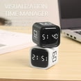 thumbnail image 4 of Digital Cube Pomodoro Timer Desk Rechargeable Productivity Timer 5/10/30/60min & Custom Countdown, Vibration & Adjustable Sound Alarm,for Task Work Kitchen ADHD Kids Studying (White), 4 of 7