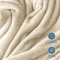 thumbnail image 5 of Bare Home Microplush Fleece Blanket - 300 GSM - Fuzzy Microfleece - Soft & Plush - Kid Size, Oyster, 5 of 5