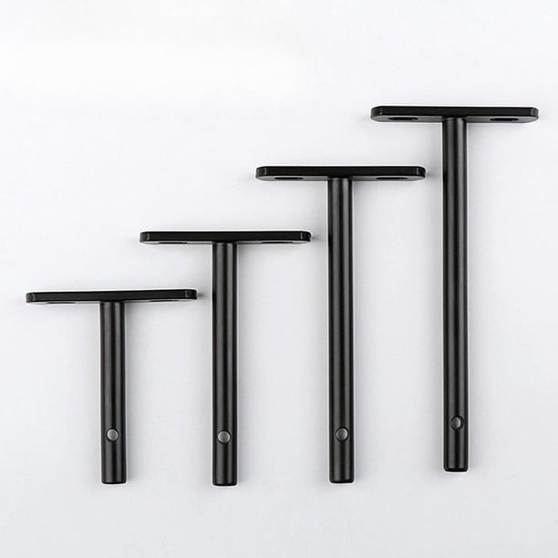 Soportes para estantes flotantes,Soportes para estantes flotantes de alta resistencia de 3,4,5 y 6 pulgadas,Soportes para estantes de pared,color negro,decorativos.,Estantes flotantes de madera