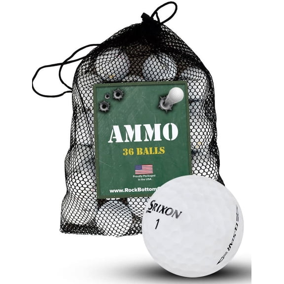 Srixon Assorted Mix Near Mint Recycled Used Golf Balls [36-Ball] White