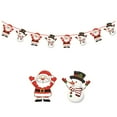 thumbnail image 2 of SDJMa Christmas Santa Snowman Elk Train Garland Banner Colorful Decorative Banners Hanging Xmas Decorations for Fireplace Wall, 2 of 5