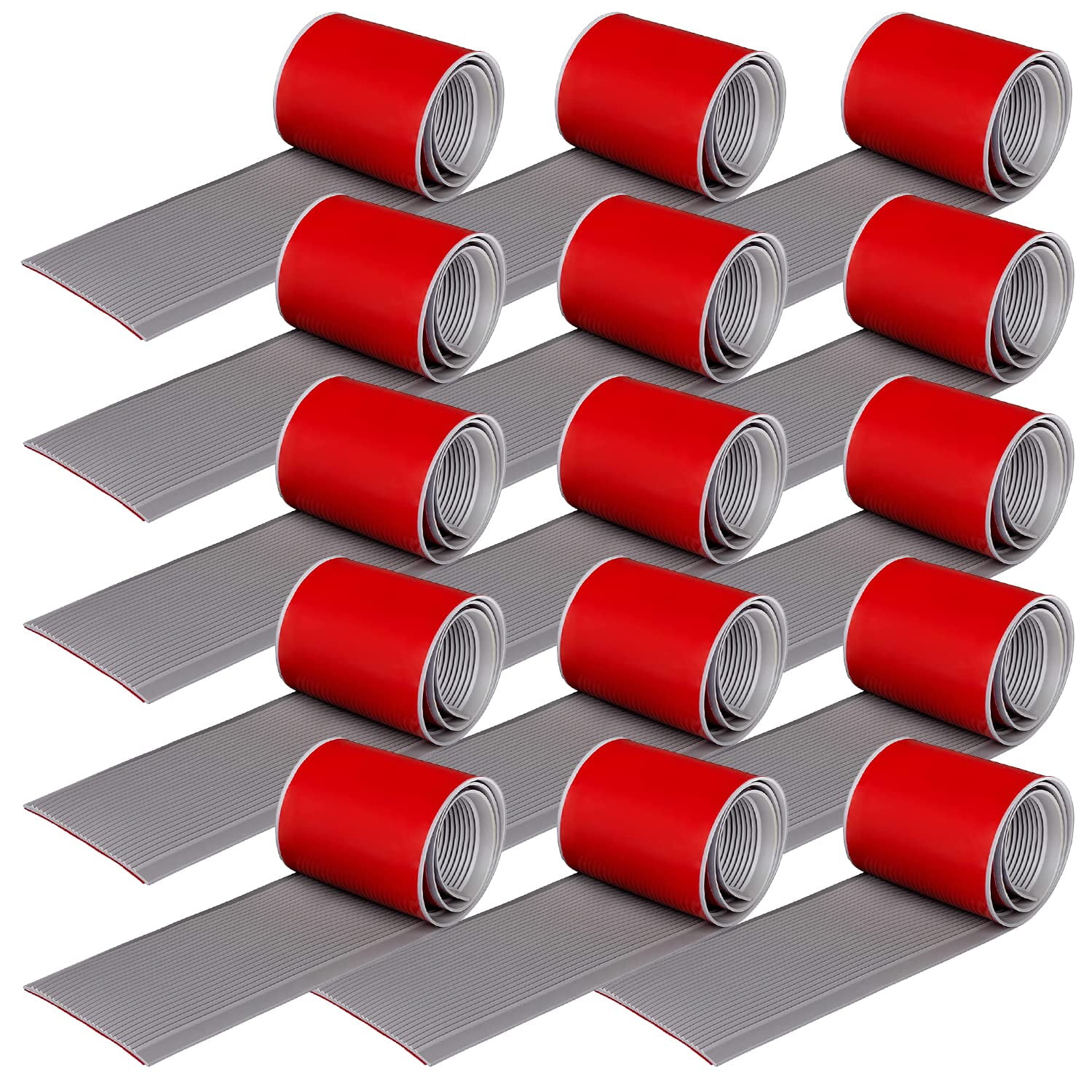 Rubber Bond 4x36in Heavy Duty Anti Slip Stair Treads (15Pack