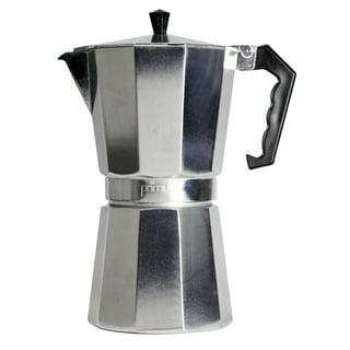 Espresso Coffee Maker Moka Pot: PEDRINI ITALY Polished Aluminium Stove