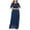 Dark Blue, variant on Casual Dresses for Women Neckline Cocktail Party Floral Lace Flowy Plus Size Dress Dark Blue Beach Long Outfits XXL