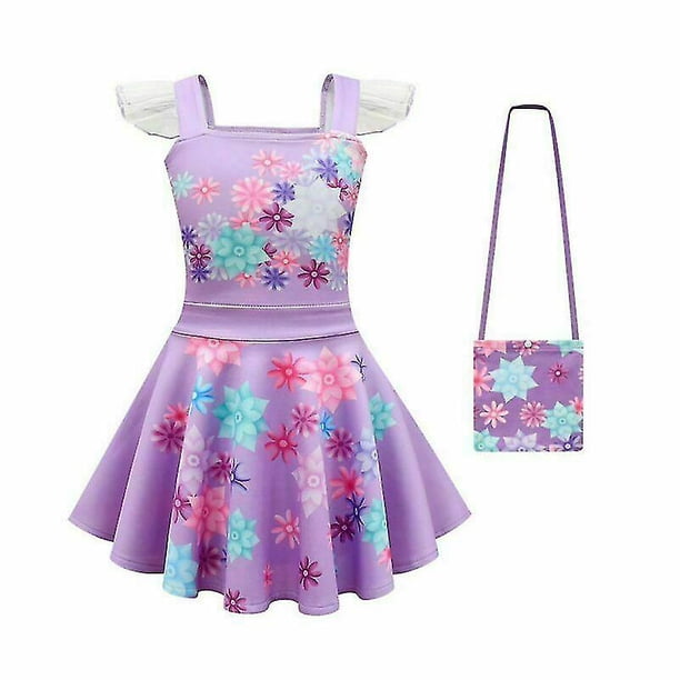 Encanto Magic Full House Cosplay Falda Niñas Vestido Suspender Ballet Falda 80653
